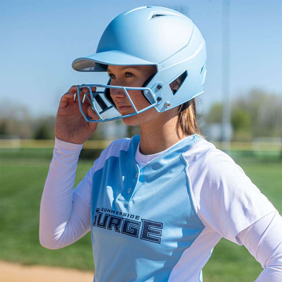 Champro HX Rise Fastpitch Batting Helmet w/ Facemask