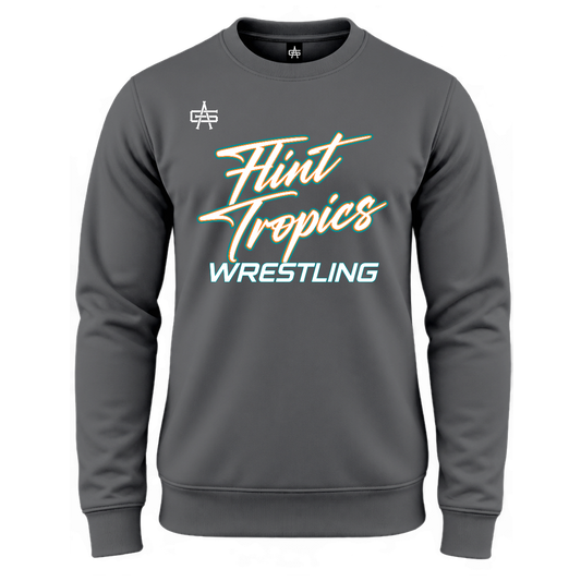 Flint Tropics Wrestling DTF Gutsy Maverick Essential Fleece Crew