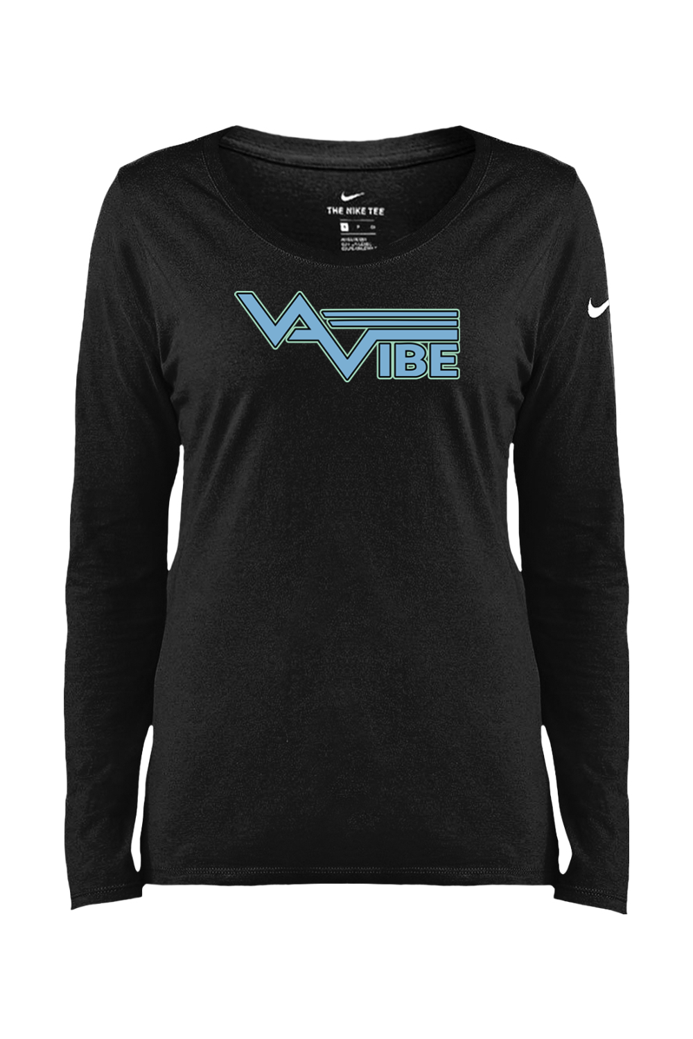 VA Vibe Softball Core Cotton Long Sleeve Scoop Neck Tee
