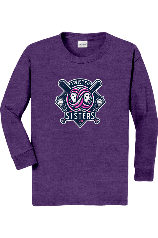 Youth Gildan Heavy Cotton 100% Cotton Long Sleeve T-Shirt