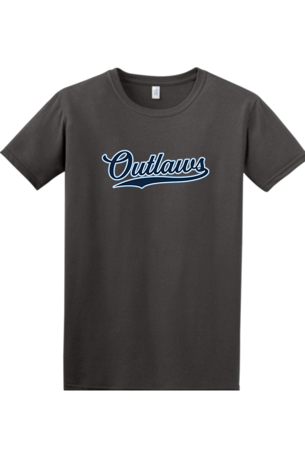 Outlaws Baseball Script Softstyle T-Shirt