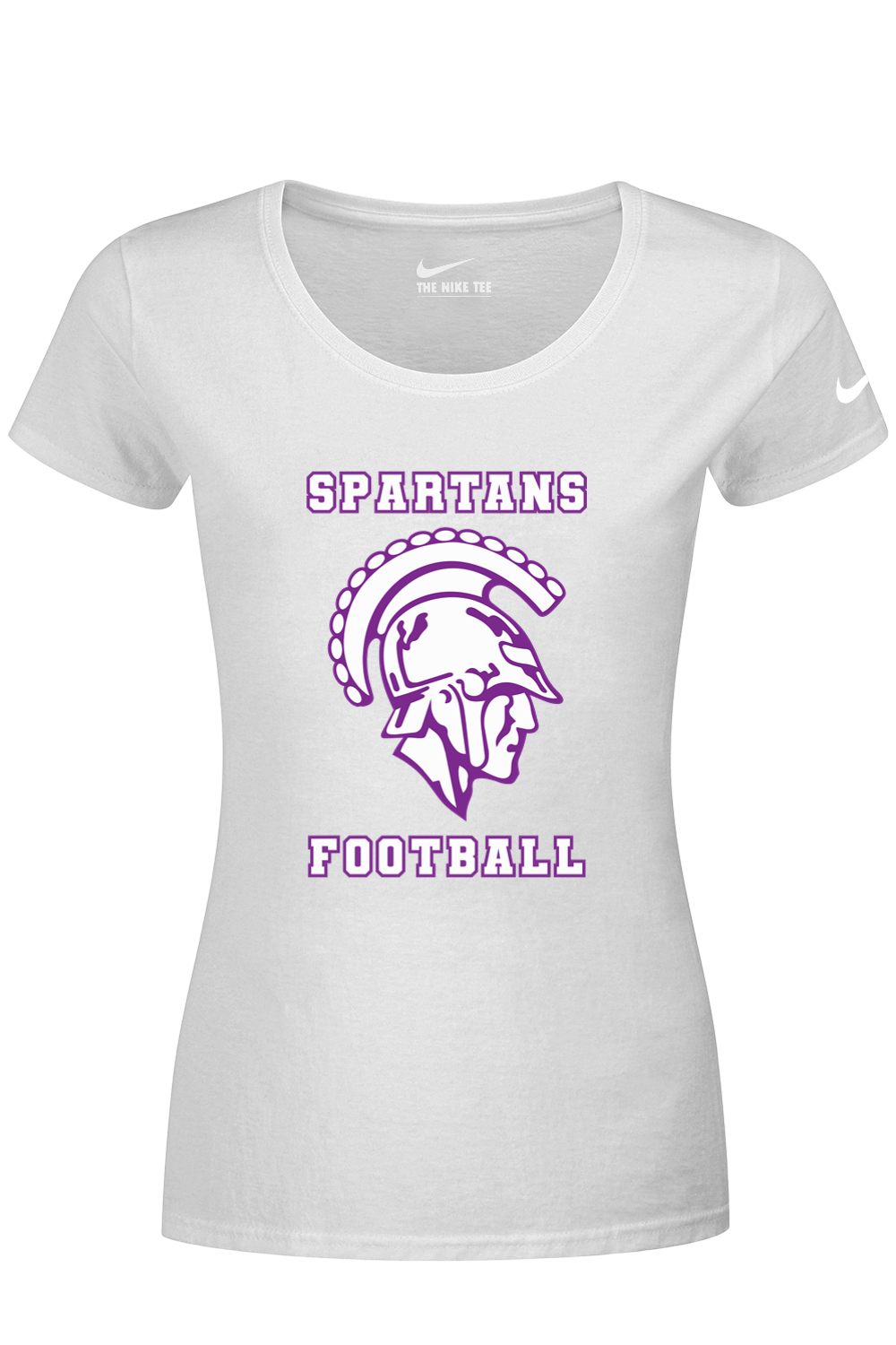 Spartans Football DTF Nike Ladies Dri-FIT Cotton/Poly Scoop Neck Tee
