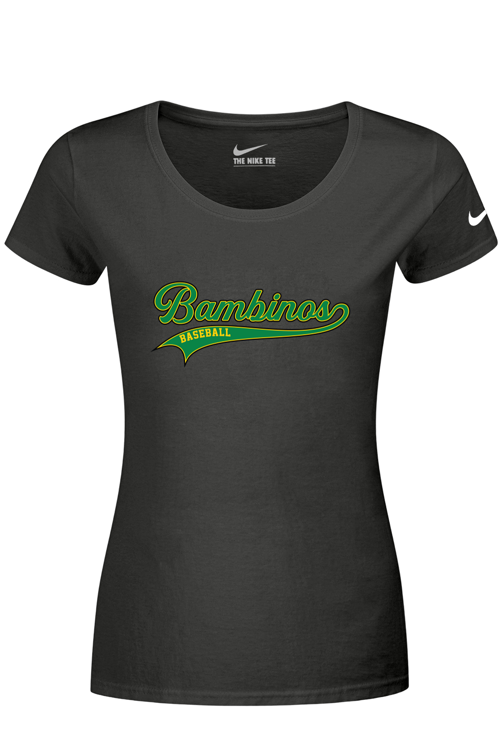 Bambinos Baseball Nike Ladies Dri-FIT Cotton/Poly Scoop Neck Tee