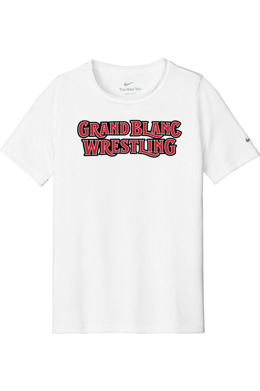 Grand Blanc Wrestling DTF Nike Youth Swoosh Sleeve Legend Tee