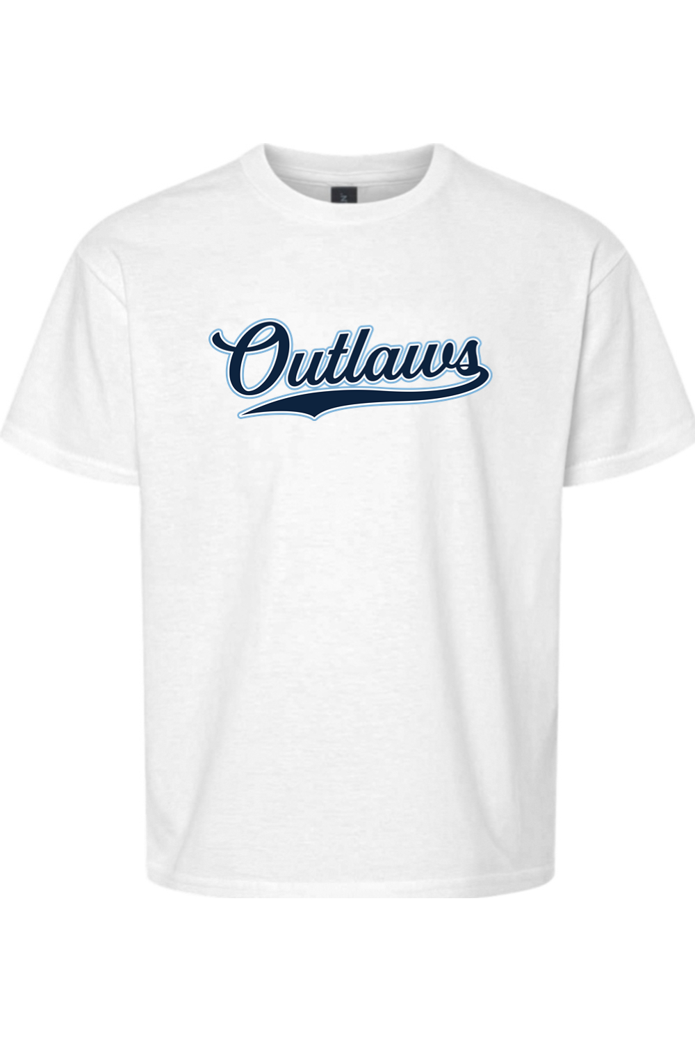 Outlaws Baseball Script Youth Softstyle T-Shirt