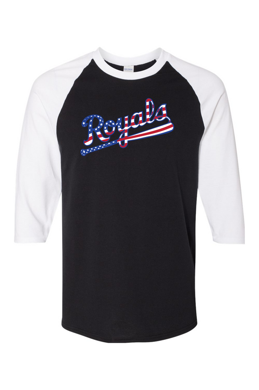 Richmond Royals 10U Heavy Cotton Raglan Three-Quarter Sleeve T-Shirt