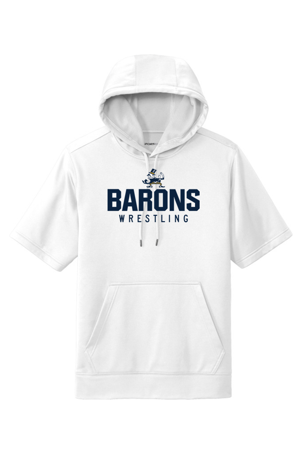 B-CC Wrestling DTF Fleece Short Sleeve Hooded Pullover