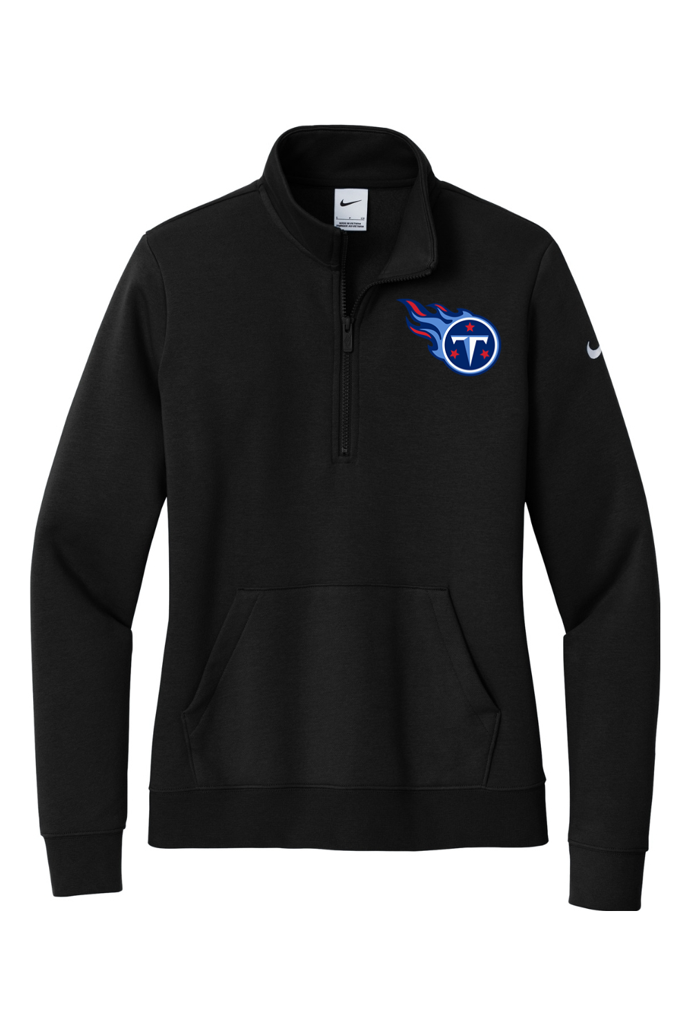 Weddington Titans Football DTF Nike Ladies Club Fleece Sleeve Swoosh 1/2-Zip