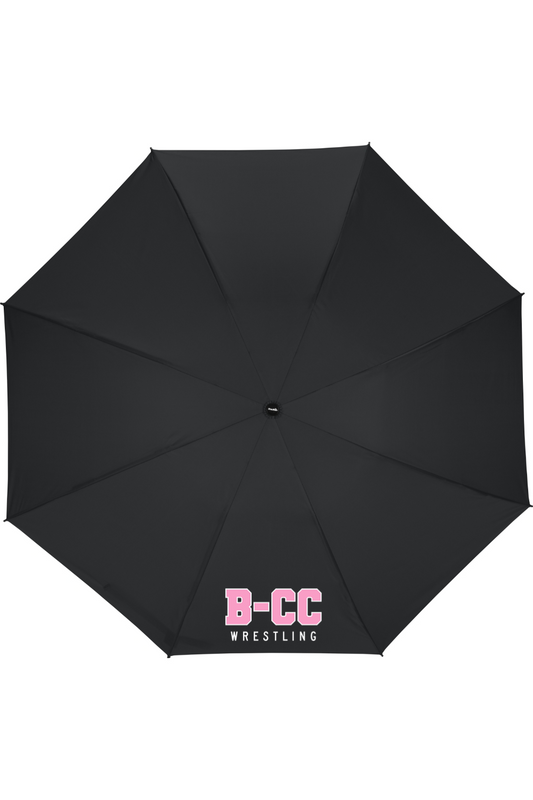 B-CC Wrestling DTF Shed Rain™ UnbelievaBrella® 47" Auto-Open Reverse-Close Compact Umbrella