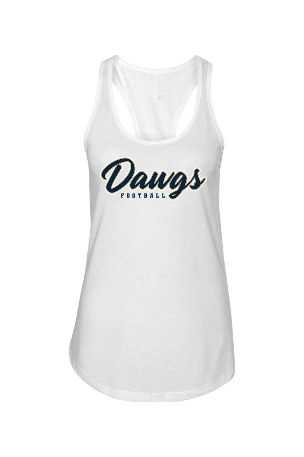 Otsego Football Navy Logo Ladies Racerback Tank