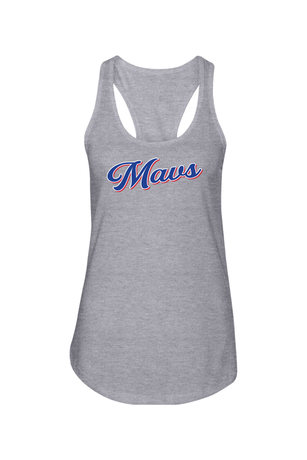 Maverick Manchester Baseball Ladies Racerback Tank