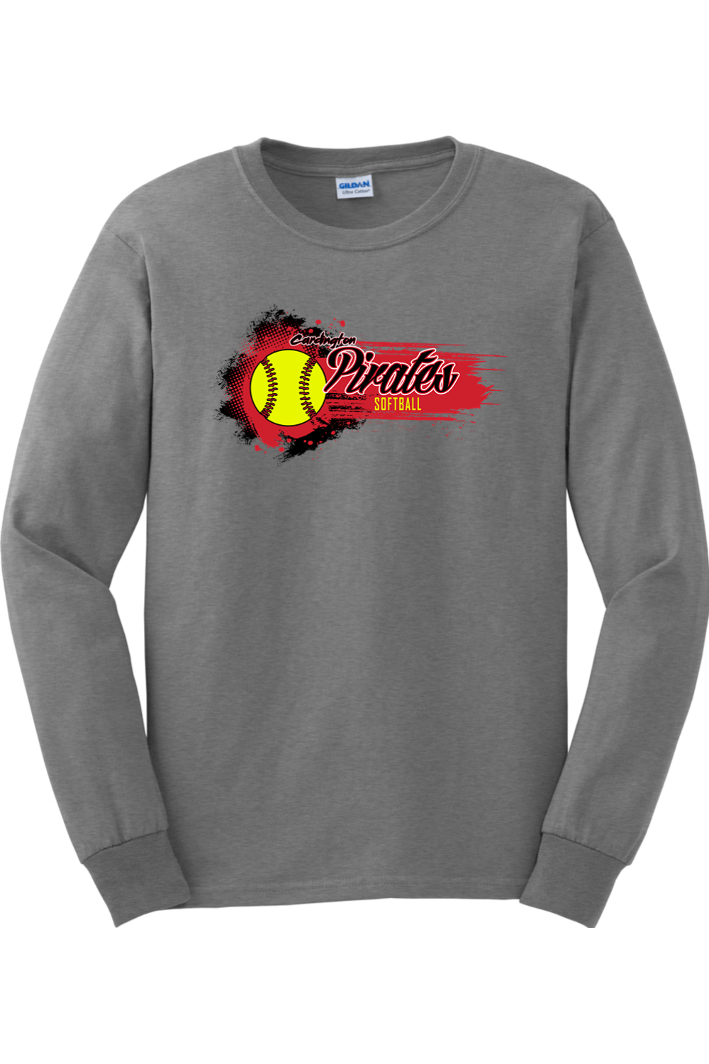 Cardington Pirates Softball DTF Cotton Long Sleeve T-Shirt