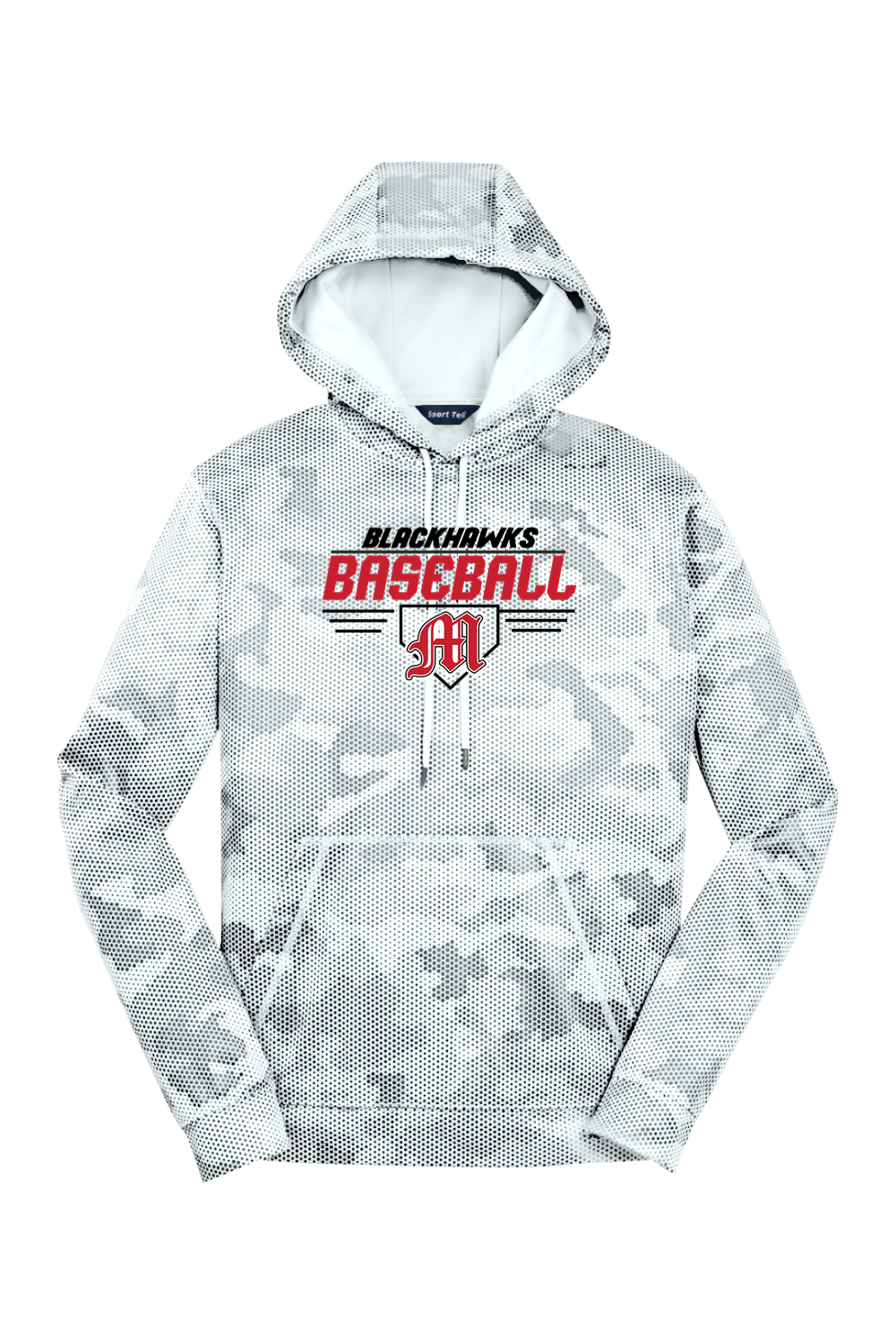 Sport-Tek Sport-Wick CamoHex Fleece Hooded Pullover