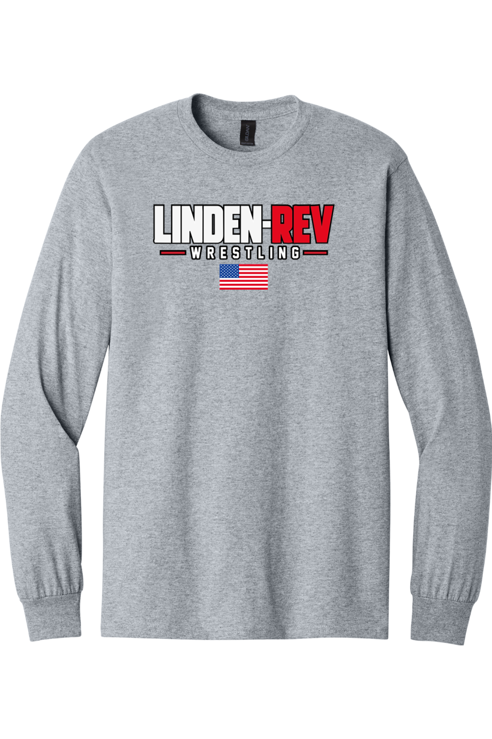 Linden Rev Wrestling DTF Heavy Cotton Long Sleeve T-Shirt