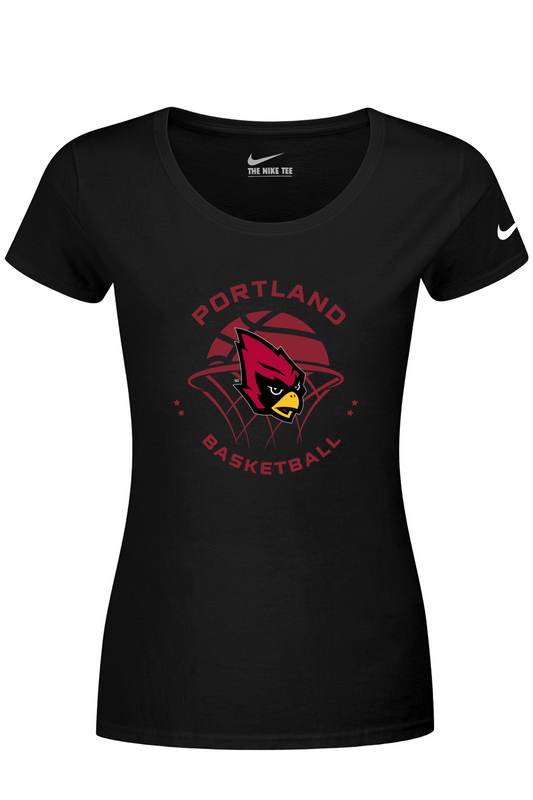 Portland Raider Basketball Nike Ladies Dri-FIT Cotton/Poly Scoop Neck Tee