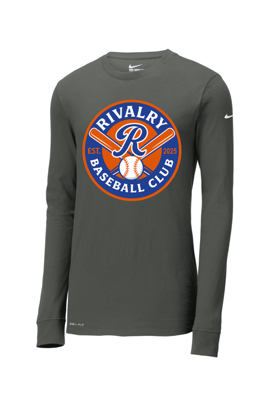 Rivalry Baseball DTF Nike Dri-FIT Cotton/Poly Long Sleeve Tee