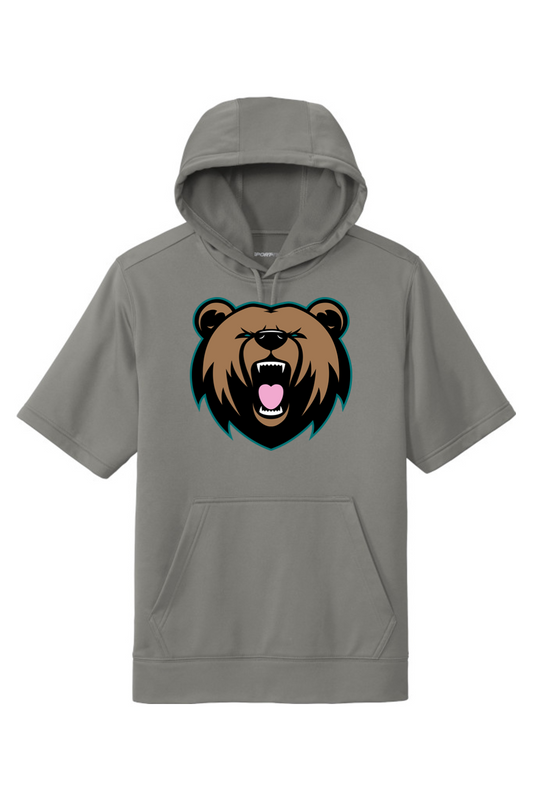 Grizzly's Baseball Fleece Short Sleeve Hooded Pullover