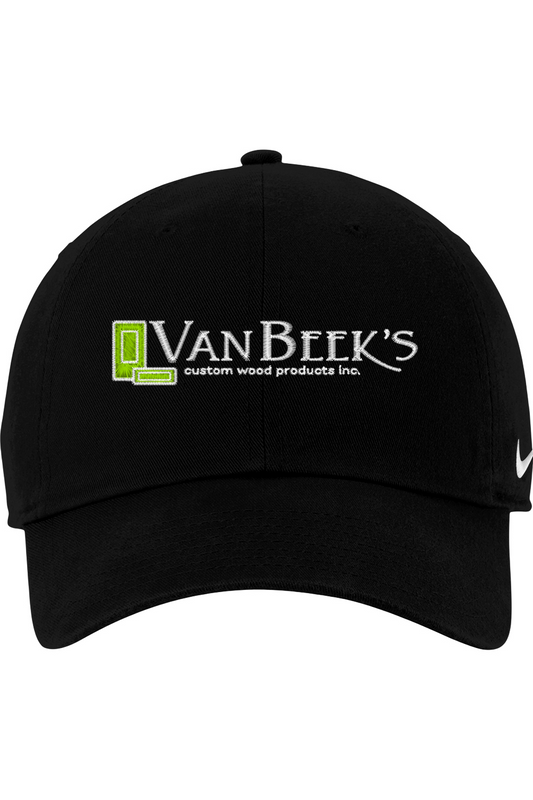 Vanbeek's Embroidered Nike Heritage Cotton Twill Cap