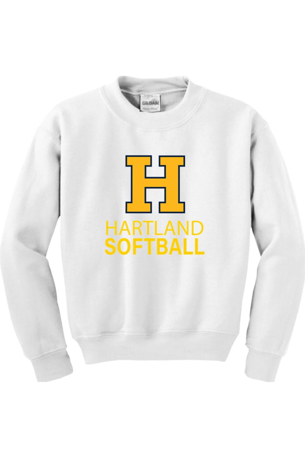 Hartland Softball Youth Heavy Blend Crewneck Sweatshirt
