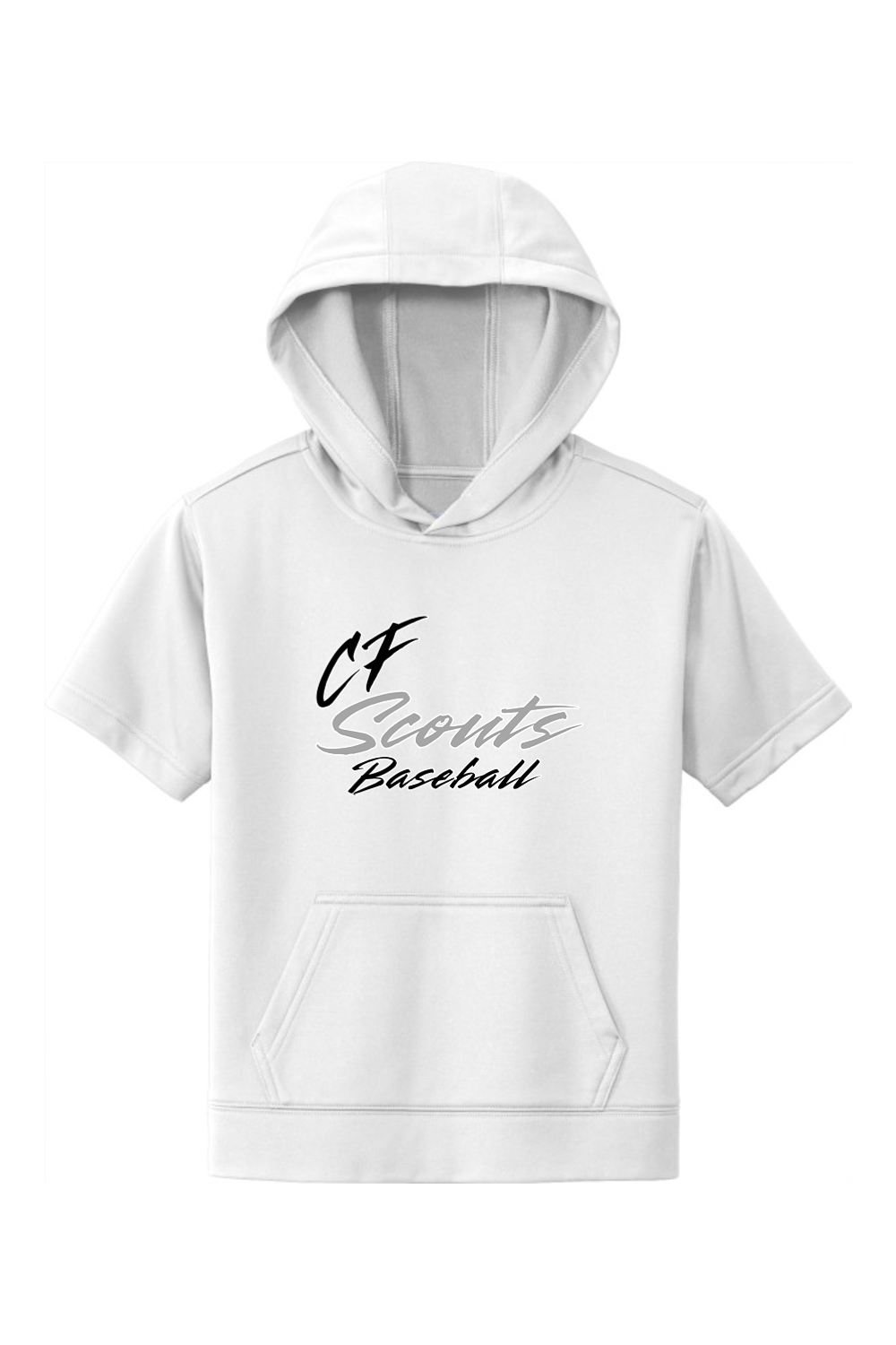 CF Scouts Baseball DTF Youth Fleece Short Sleeve Hooded Pullover