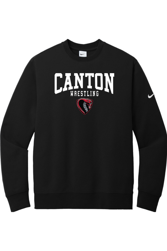 Canton Wrestling DTF Nike Club Fleece Sleeve Swoosh Crew
