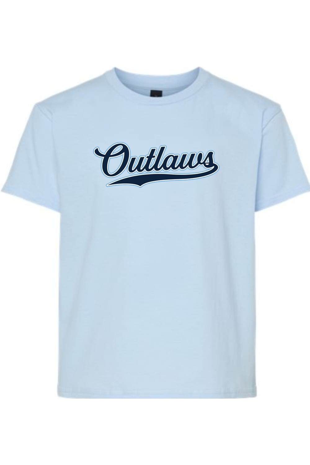 Outlaws Baseball Script Youth Softstyle T-Shirt