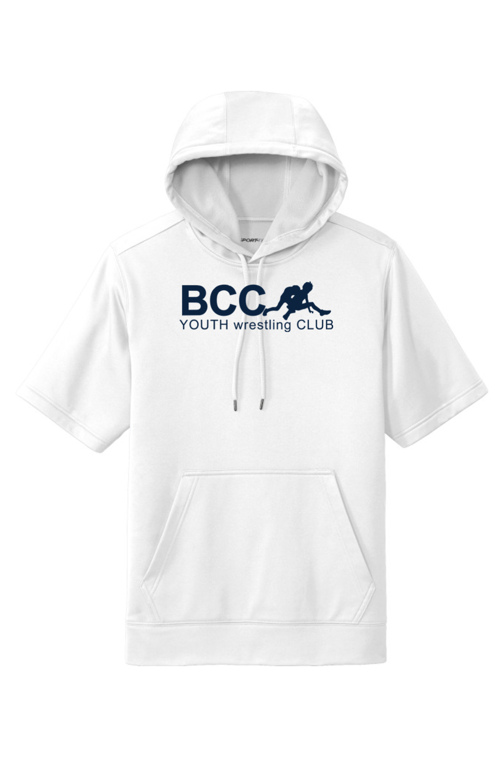 BCC Youth Wrestling Fleece Short Sleeve Hooded Pullover
