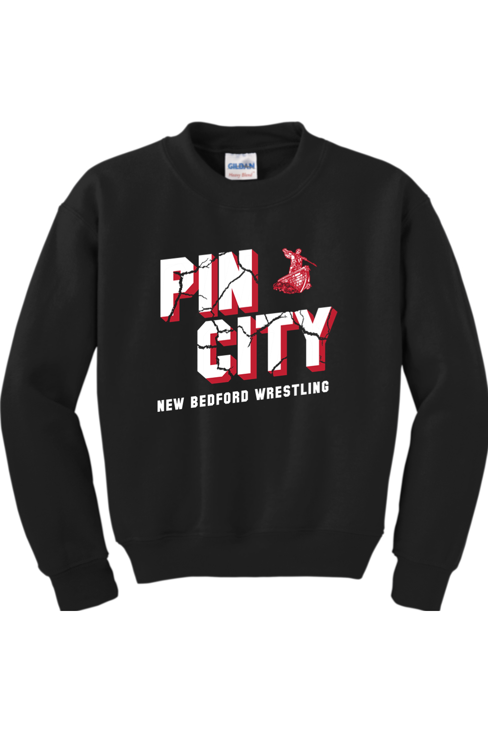 New Bedford Wrestling DTF Youth Heavy Blend Crewneck Sweatshirt