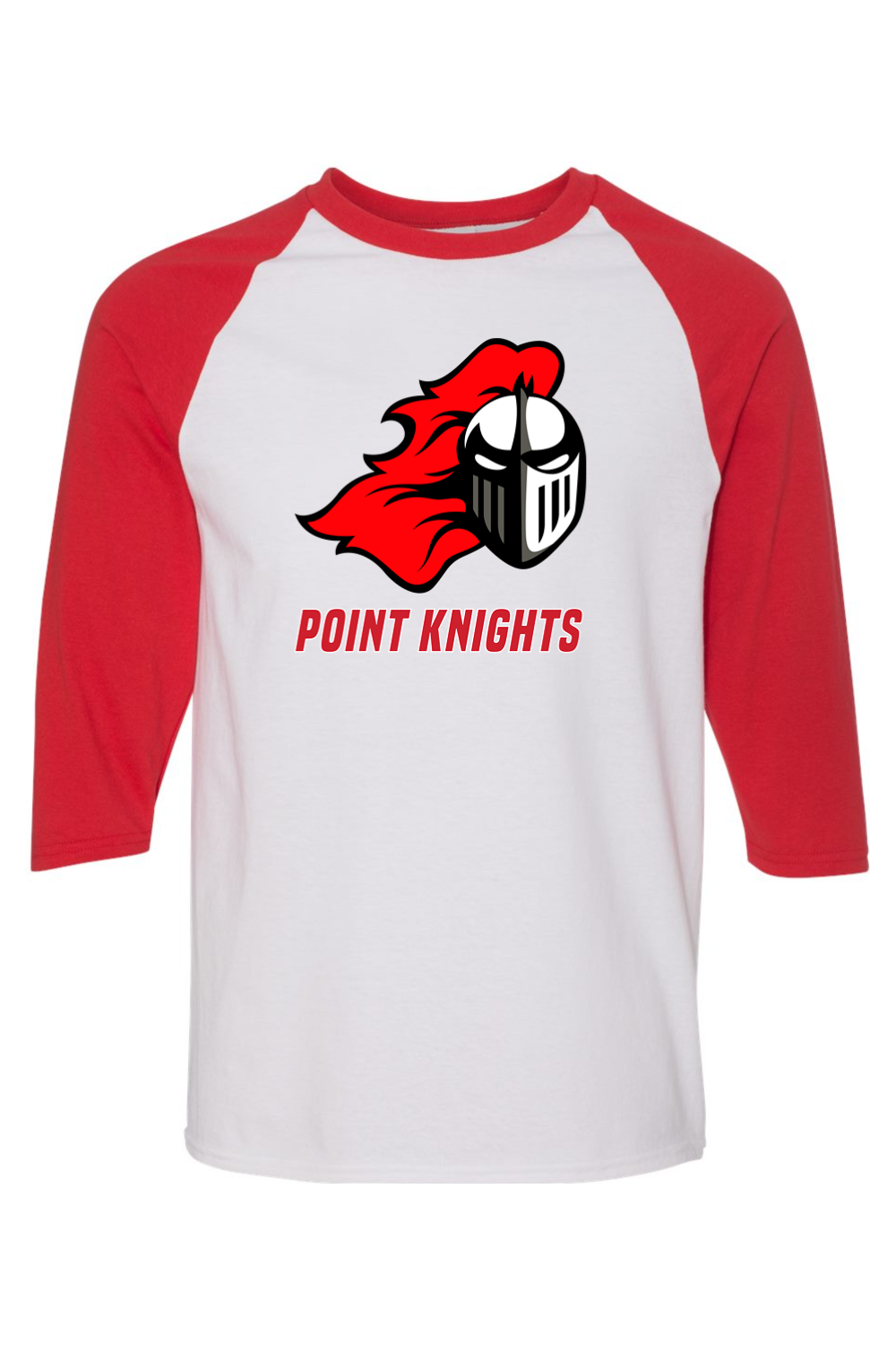 Point Knights Heavy Cotton Raglan Three-Quarter Sleeve T-Shirt