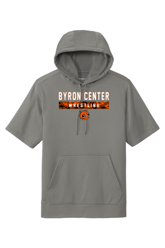 BC Boys Youth Wrestling DTF Fleece Short Sleeve Hooded Pullover