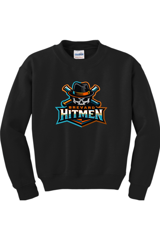 Brevard Hitmen DTF Youth Heavy Blend Crewneck Sweatshirt