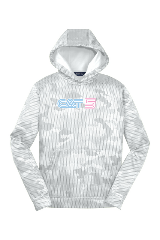 Youth Sport-Tek Sport-Wick CamoHex Fleece Hooded Pullover