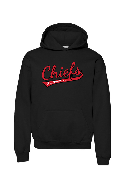 Bellefontaine Chiefs Youth Heavy Blend Hooded Sweatshirt