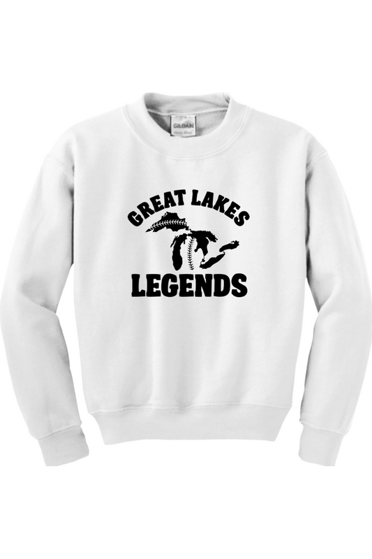 Great Lakes Legends Youth Heavy Blend Crewneck Sweatshirt