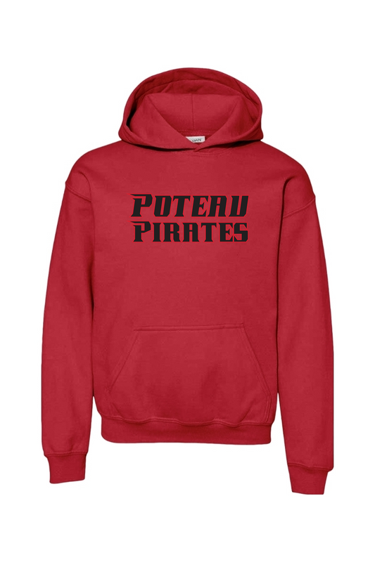 Poteau Pirates Youth Heavy Blend Hooded Sweatshirt