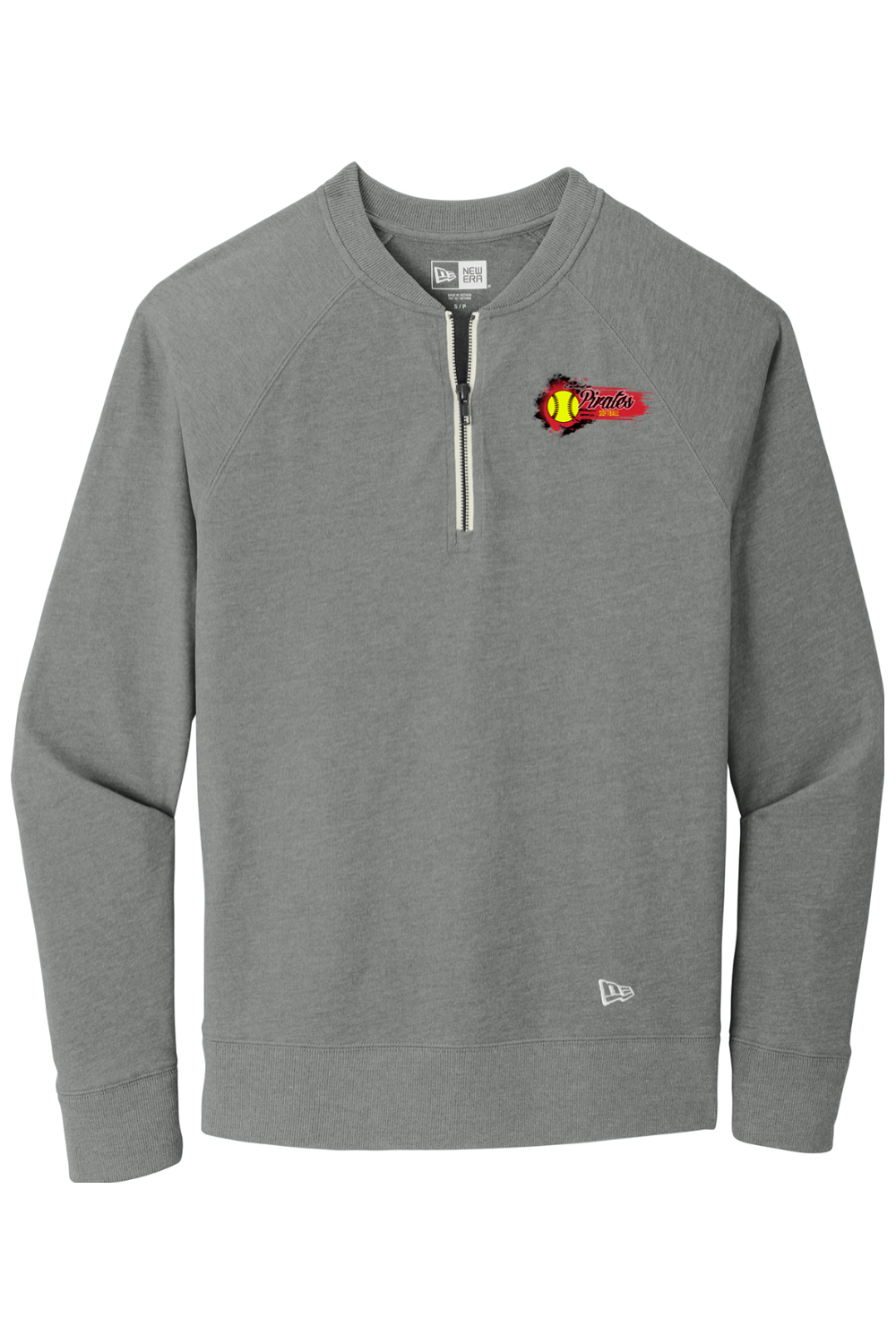Cardington Pirates Softball DTF Sueded Cotton Blend 1/4-Zip Pullover