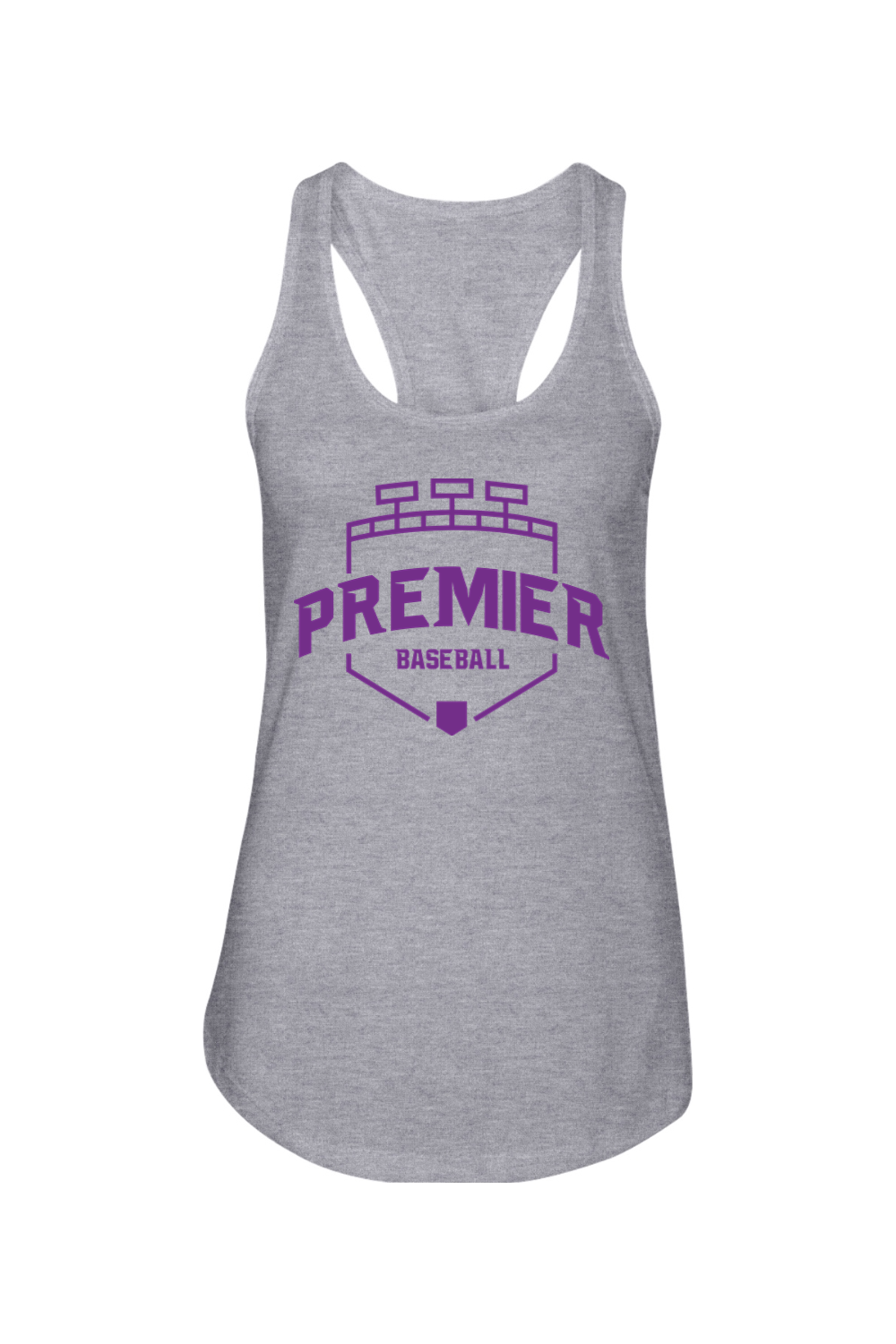 Premier Baseball AZ Ladies Racerback Tank - Purple Logo