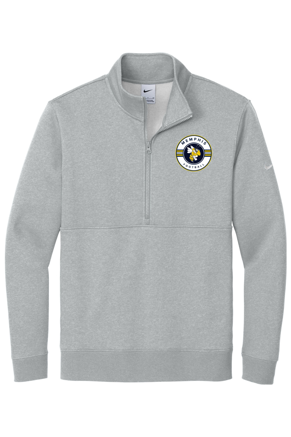 Memphis Football DTF Nike Club Fleece Sleeve Swoosh 1/2-Zip