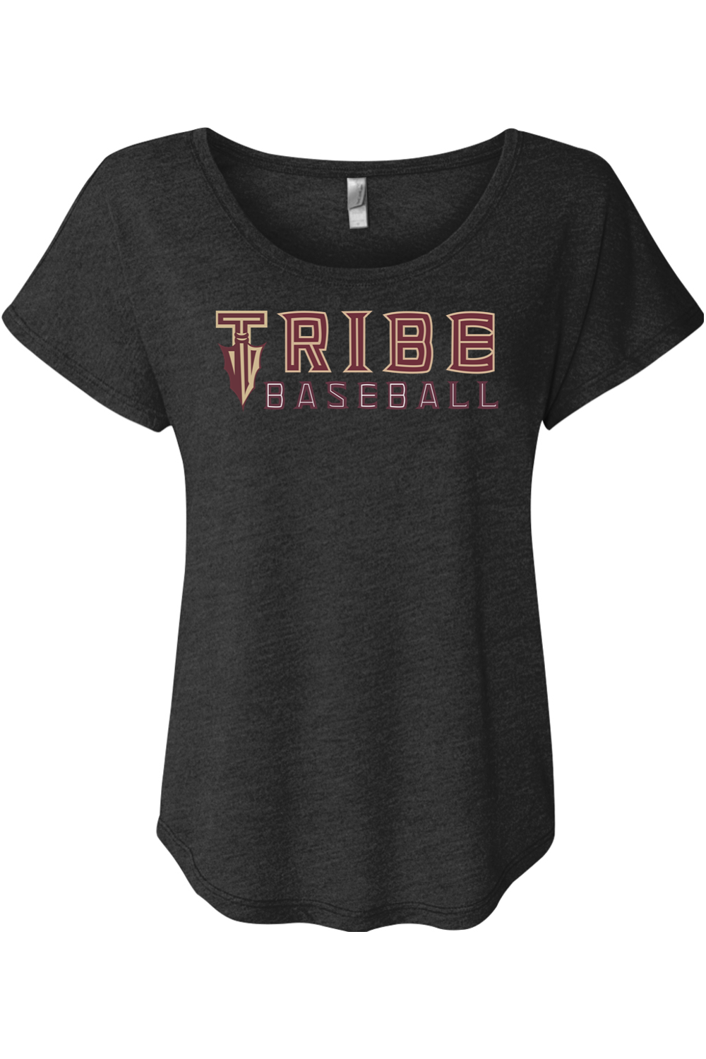 Tribe Baseball Women's Triblend Dolman Tee