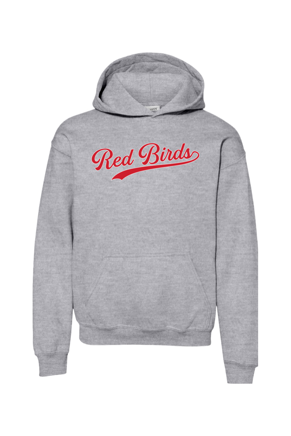 Marion Redbirds Baseball DTF Youth Heavy Blend Hooded Sweatshirt