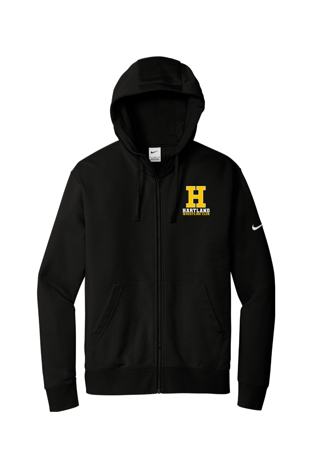 Hartland Wrestling Club DTF Nike Club Fleece Sleeve Swoosh Full-Zip Hoodie