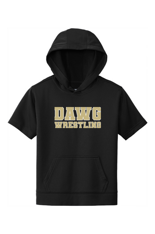 Otsego Middle School Wrestling DTF Youth Sport-Wick Fleece Short Sleeve Hooded Pullover