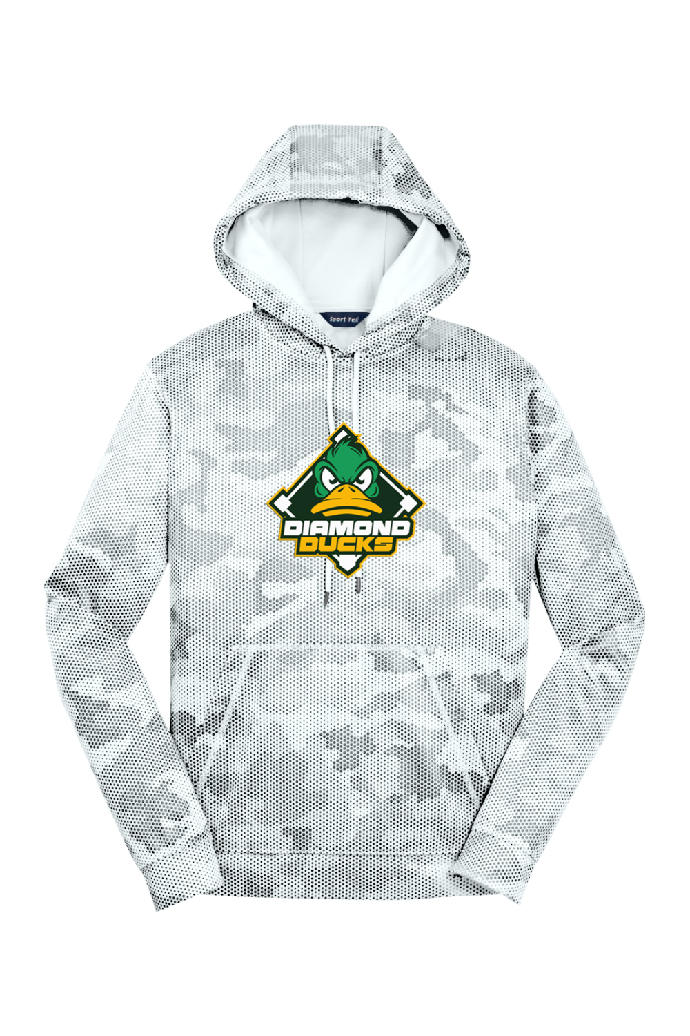 Diamond Ducks Sport-Wick CamoHex Fleece Hooded Pullover