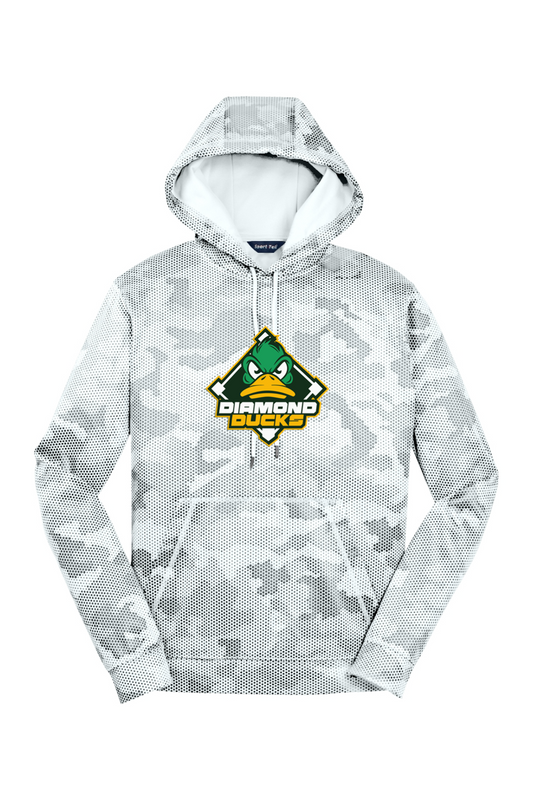 Diamond Ducks Sport-Wick CamoHex Fleece Hooded Pullover