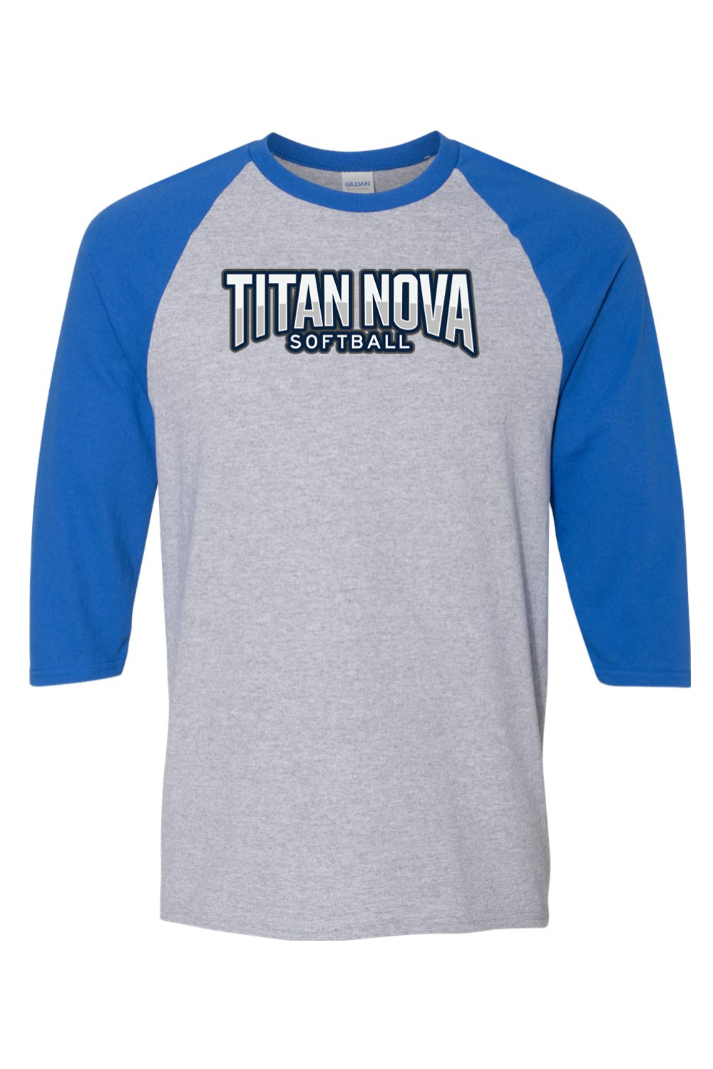 Gildan Heavy Cotton Raglan Three-Quarter Sleeve T-Shirt