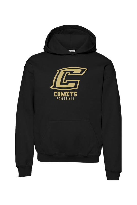 Comets Football DTF Youth Heavy Blend Hooded Sweatshirt
