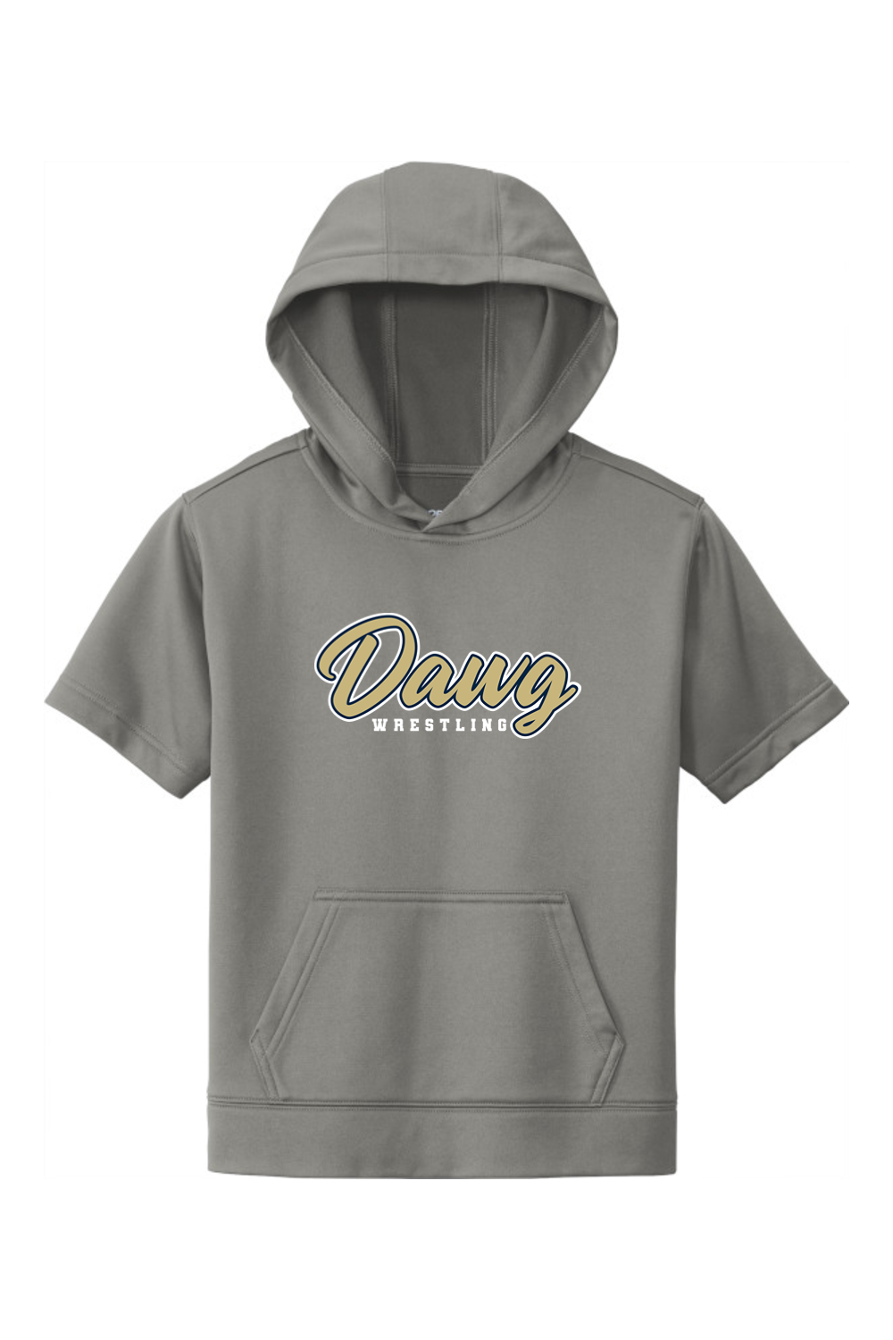 Otsego Middle School Wrestling DTF Youth Sport-Wick Fleece Short Sleeve Hooded Pullover