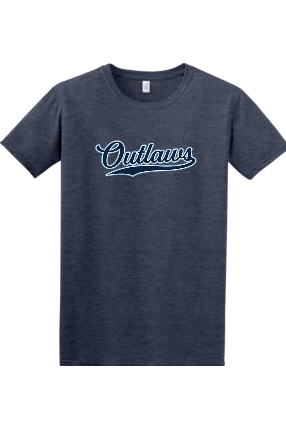 Outlaws Baseball Script Softstyle T-Shirt