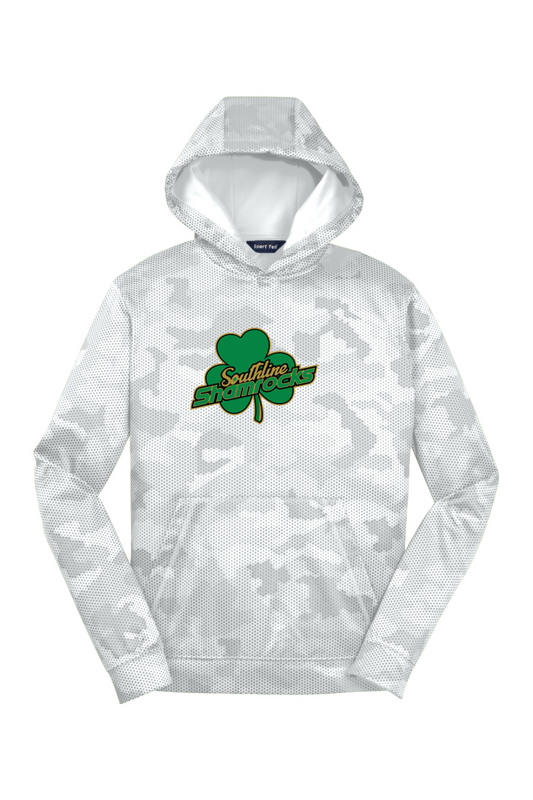 Youth Sport-Tek Sport-Wick CamoHex Fleece Hooded Pullover