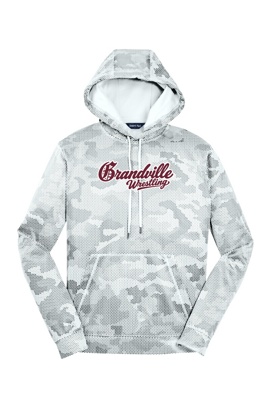 Grandville Wrestling DTF Sport-Wick CamoHex Fleece Hooded Pullover